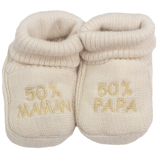 Patucos bebé 50% papá/50% mamá