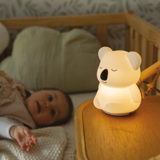 White noise night light for baby koala shape