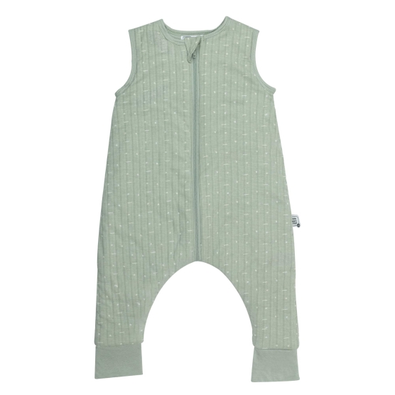 Saco de dormir con pies color oliva 12/18 meses para bebé