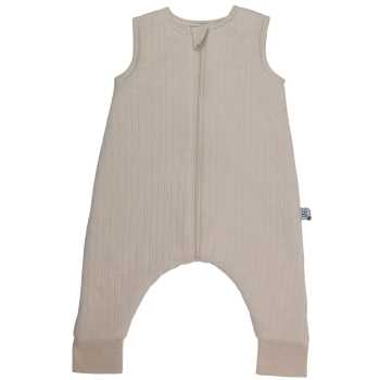 saco de dormir com pés cor de areia para bebé saco de dormir com pés cor de areia para bebé
