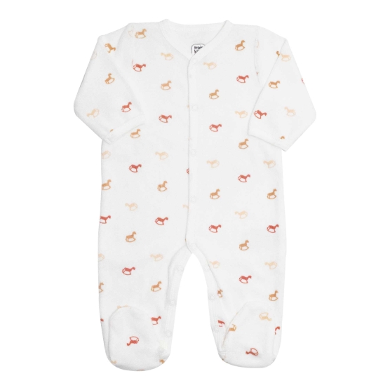 Front-opening sleepsuit...