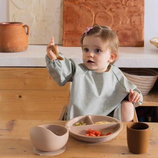 Plastic-coated baby bib...