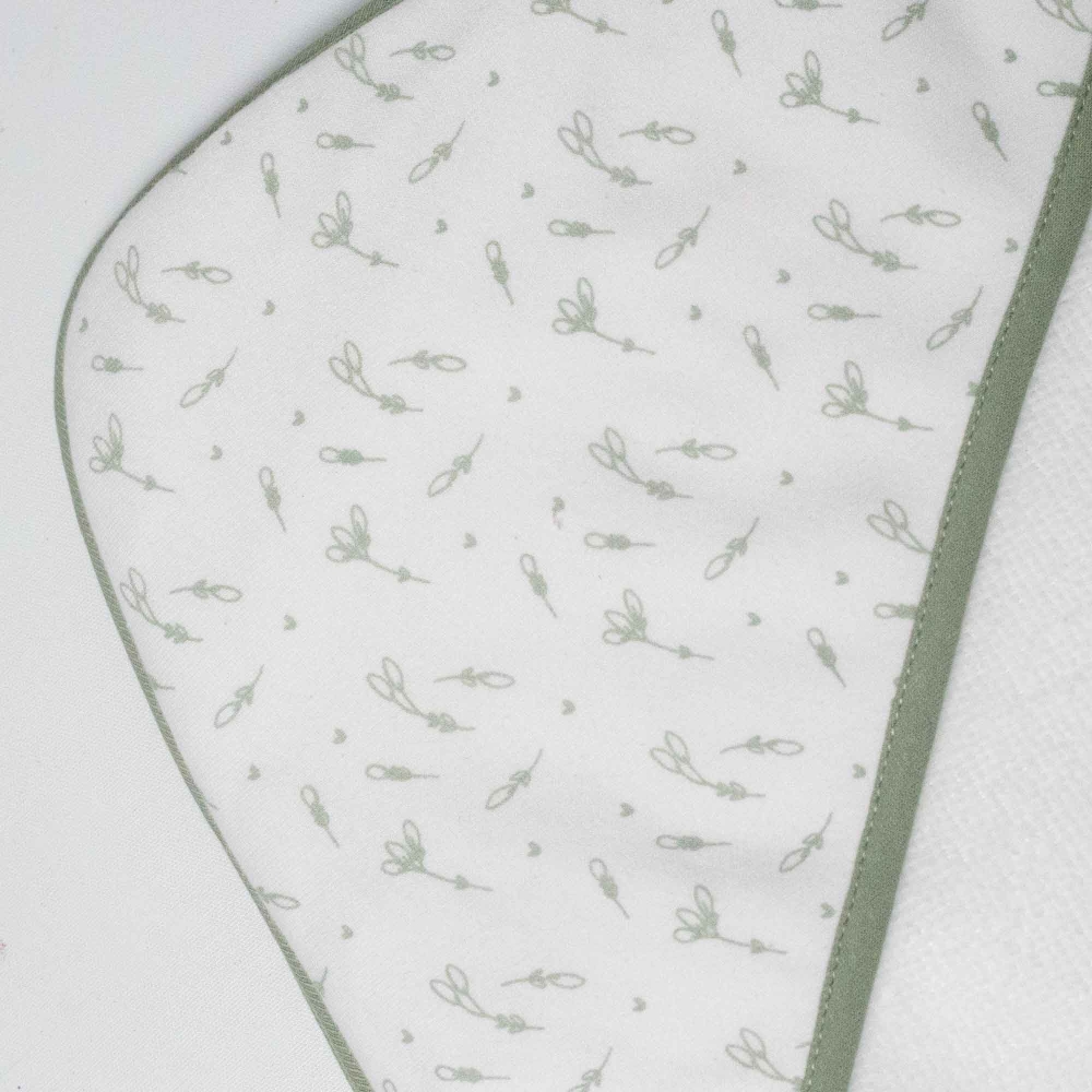 close-up of baby hooded bath towel hood close-up of baby hooded bath towel hood