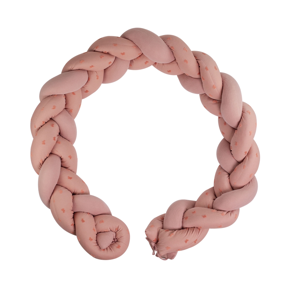 Trenza decorativa habitación bebé color tierra de siena