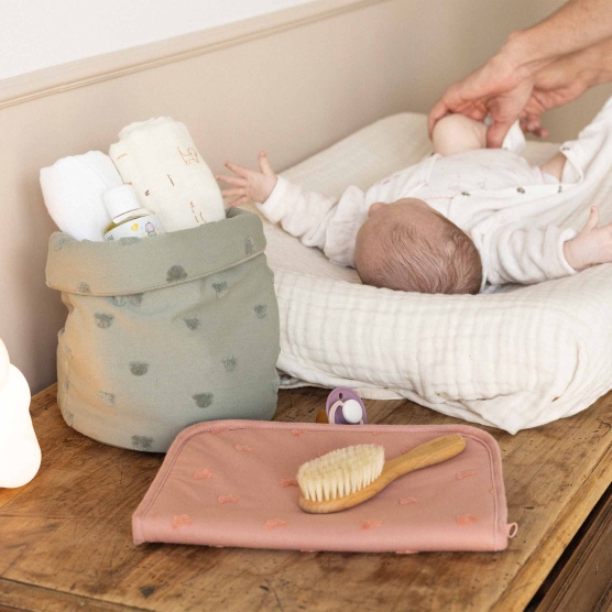 baby health record book cover in sienna color