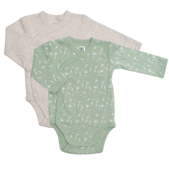 Lot de 2 Bodies pour Bébé -...