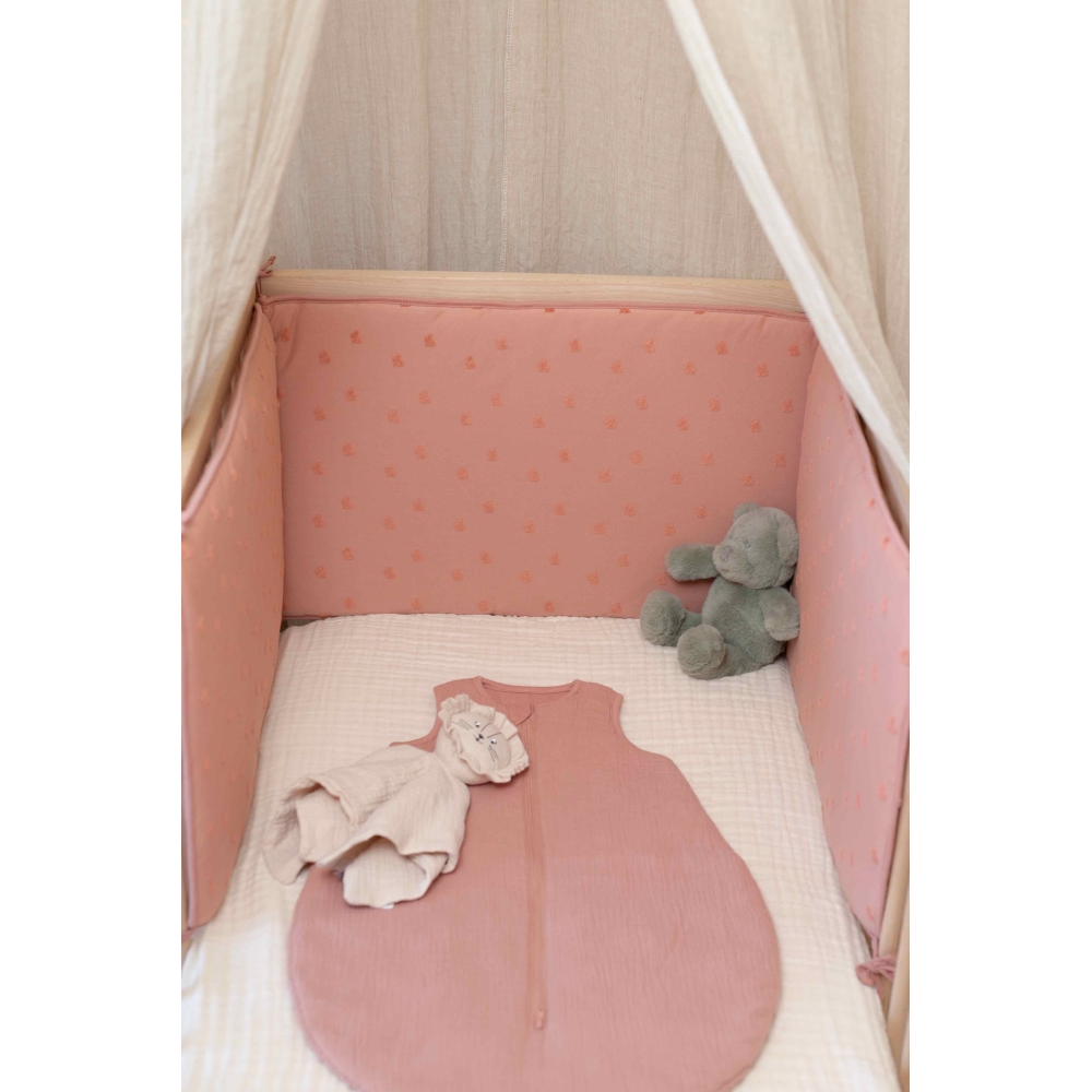 staging of the baby muslin sleep sack in a baby crib staging of the baby muslin sleep sack in a baby crib