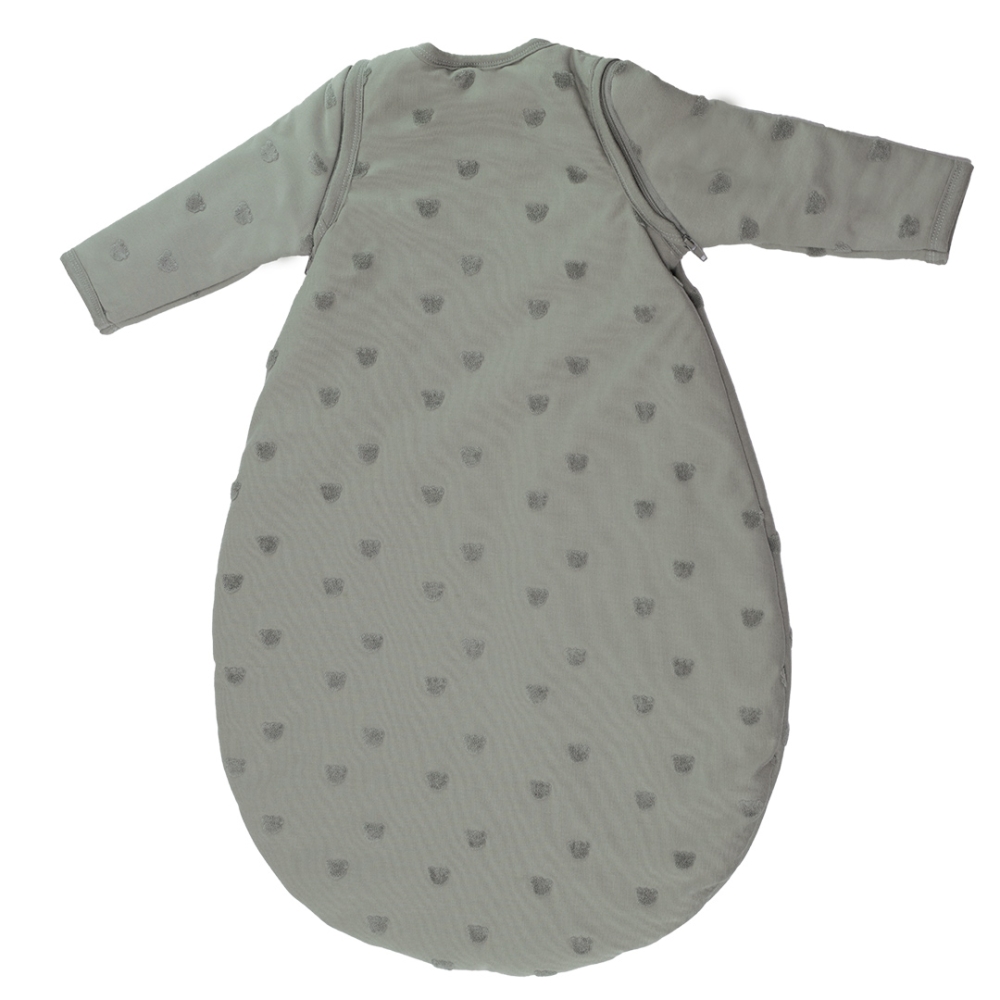 babyslaapzak van achteren kleigroen babyslaapzak van achteren kleigroen