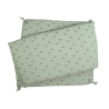 High position clay green cot bumper