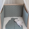 cot bumper in baby bed