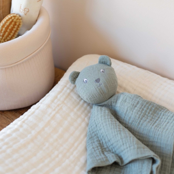 Doudou mouchoir ourson