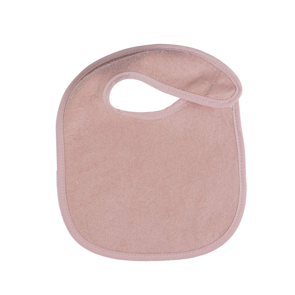 pink terry cloth newborn bib pink terry cloth newborn bib