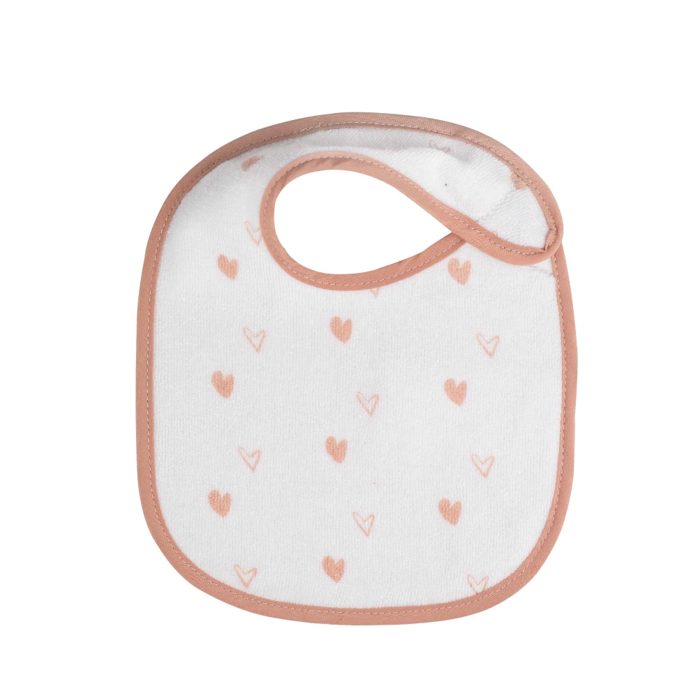 wit slabbetje met kleine hartjes in all over motieven wit slabbetje met kleine hartjes in all over motieven