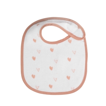 wit slabbetje met kleine hartjes in all over motieven wit slabbetje met kleine hartjes in all over motieven