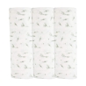Conjunto de 3 fraldas de pano para bebé com motivos de espigas de trigo