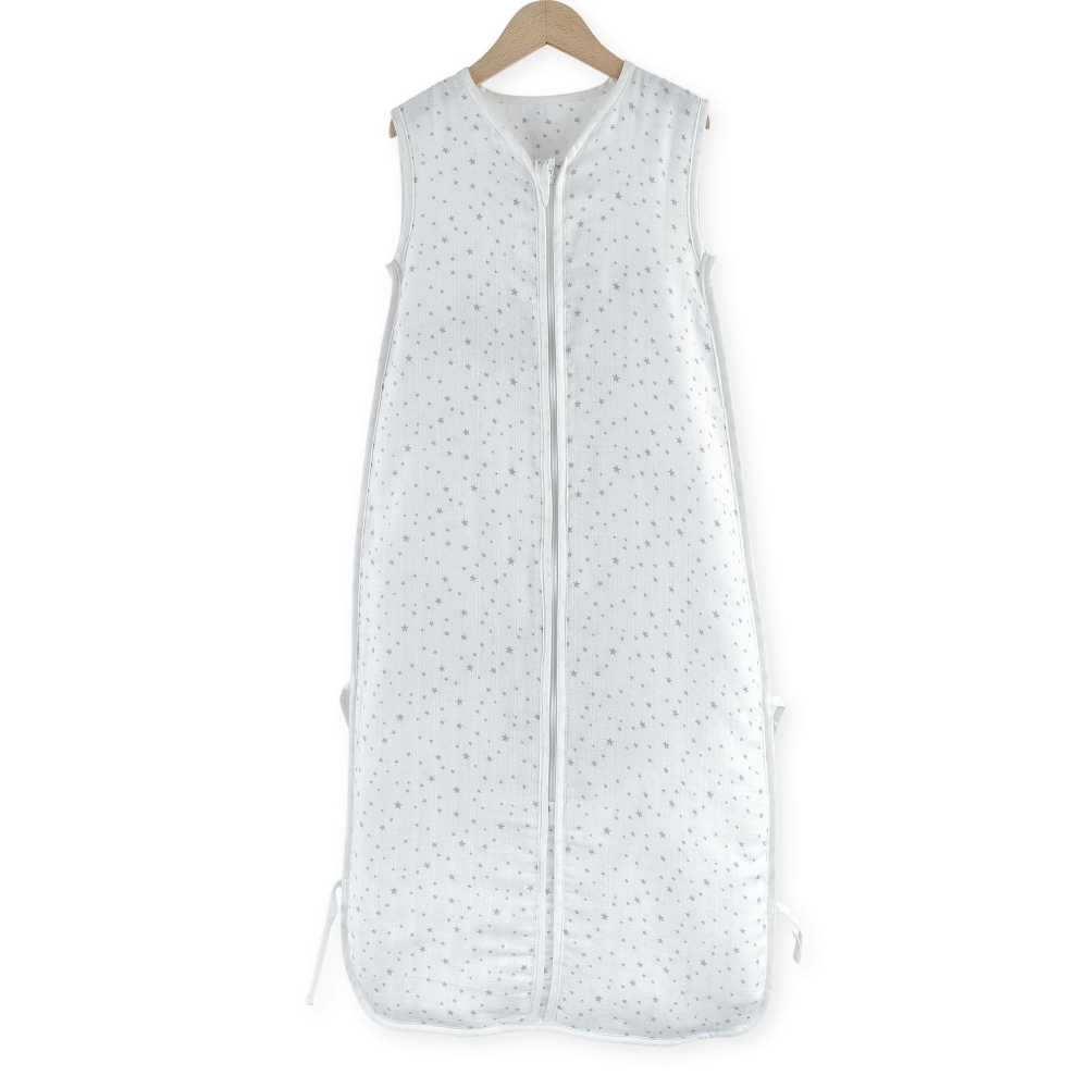 Saco de dormir 100/80cms verano en muselina de algodón - Sueños de estrellas
