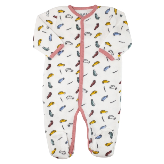 Pijama de bebé em veludo -...