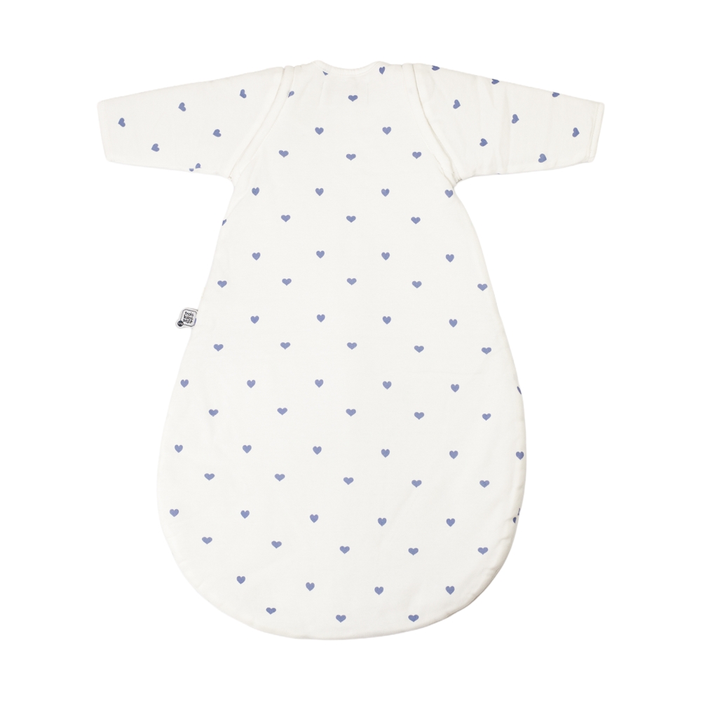 baby sleeping bag with blue heart pattern baby sleeping bag with blue heart pattern