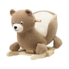 Bascule bébé ours en matière teddy et couleur moka Bascule bébé ours en matière teddy et couleur moka