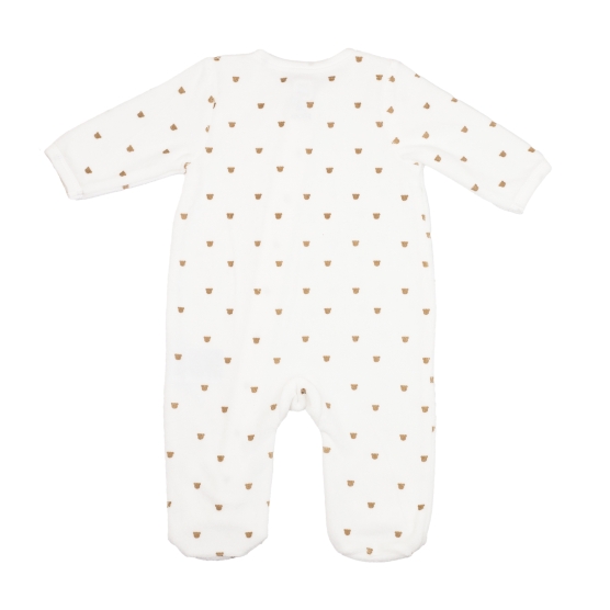 pijama de bebé com padrão de urso