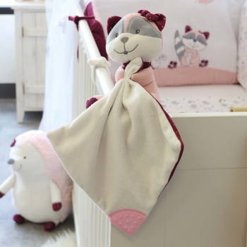 Fox Comforter with Teething Corner Trois Kilos Sept - 2 Fox Comforter with Teething Corner Trois Kilos Sept - 2