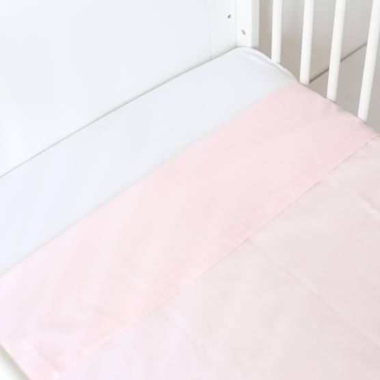 Flaches Laken rosa - 120x180cm