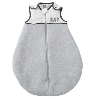 Saco de dormir para bebé TOG 2 branco e cinzento em veludo mesclado, 65 cm Saco de dormir para bebé TOG 2 branco e cinzento em veludo mesclado, 65 cm