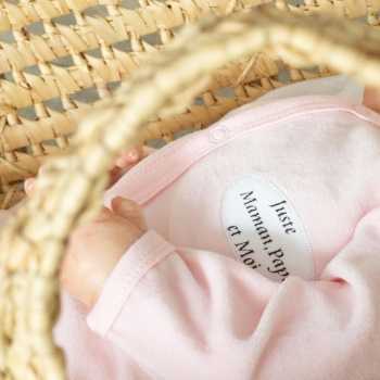 Pijama "Só a Mamã, o Papá e Eu" rosa