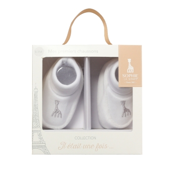 chaussons dans boite cadeau