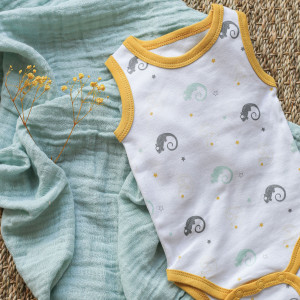 Body de tirantes bebé- Camaleón Body de tirantes bebé- Camaleón