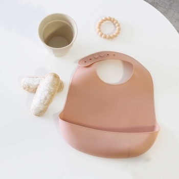 Bavoir Silicone - Rose Trois Kilos Sept - 5