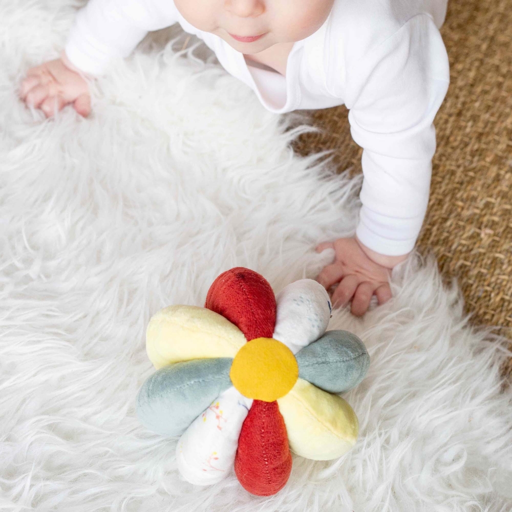 Sensory ball from the collection with baby playing Sensory ball from the collection with baby playing