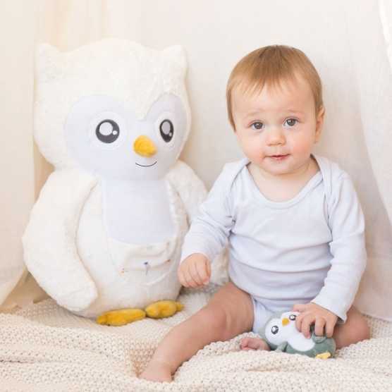 Peluche XXL Violette e o seu bebé da coleção Às Escondidas na Floresta.