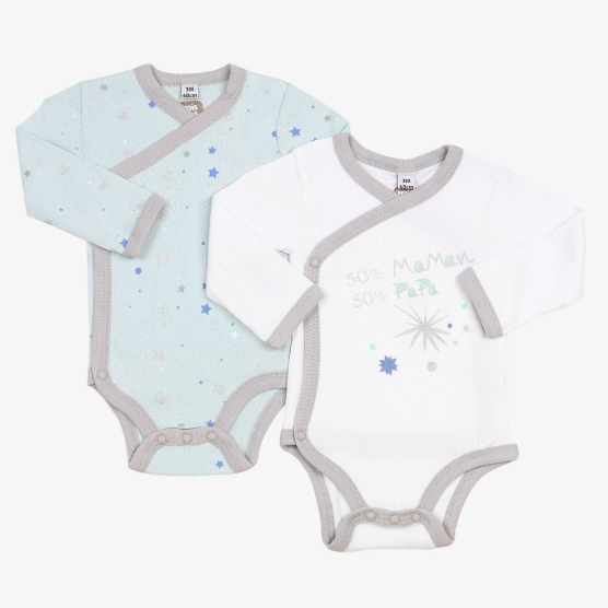 Set di 2 body incrociati - Mamma e papà Trois Kilos Sept - 7