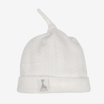 Birth velvet jacquard bonnet - Beige - ©Sophie la girafe Birth velvet jacquard bonnet - Beige - ©Sophie la girafe