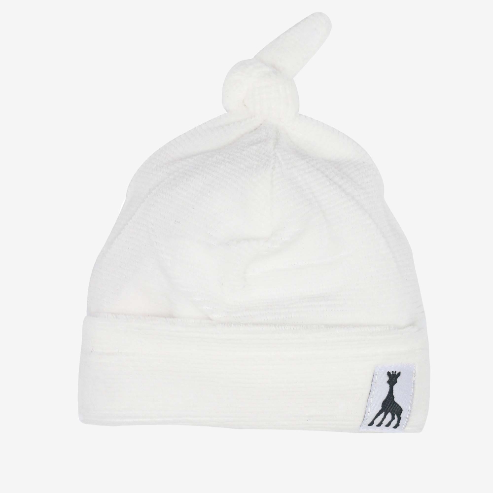 Birth hat velvet drop needle - Navy blue - ©Sophie la girafe Trois Kilos Sept - 2