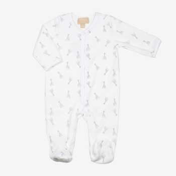 Pijama de dormir em Y branco — veludo — ©Sophie la girafe