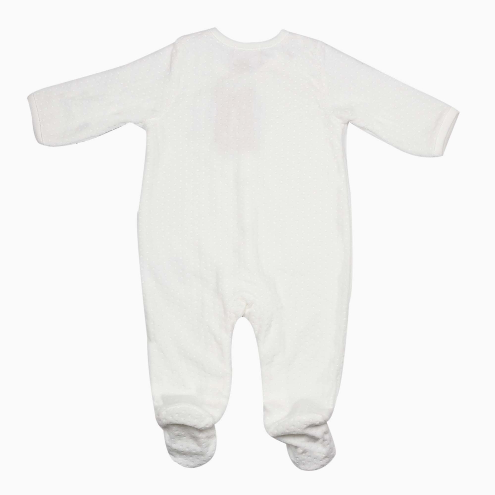 Parte trasera pijama terciopelo jacquard