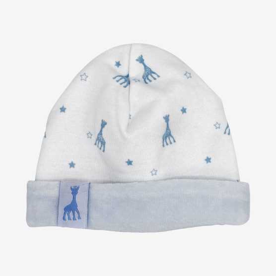Gorro de recém-nascido azul - ©Sophie la girafe