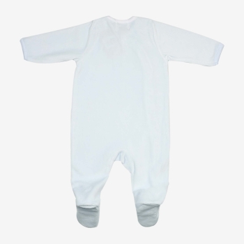 Arrière pyjama bleu velours