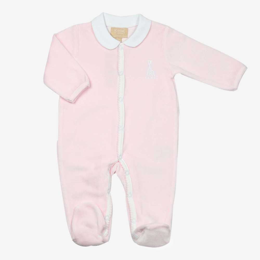 Pijama de bebé em Y rosa - ©Sophie la girafe Pijama de bebé em Y rosa - ©Sophie la girafe