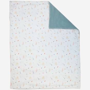 Folded cover with multi-colored wooden patterns Folded cover with multi-colored wooden patterns