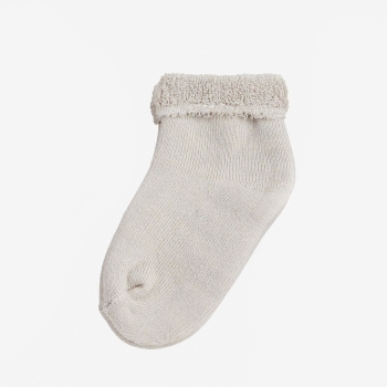 Set of 3 pairs of beige socks Trois Kilos Sept - 4