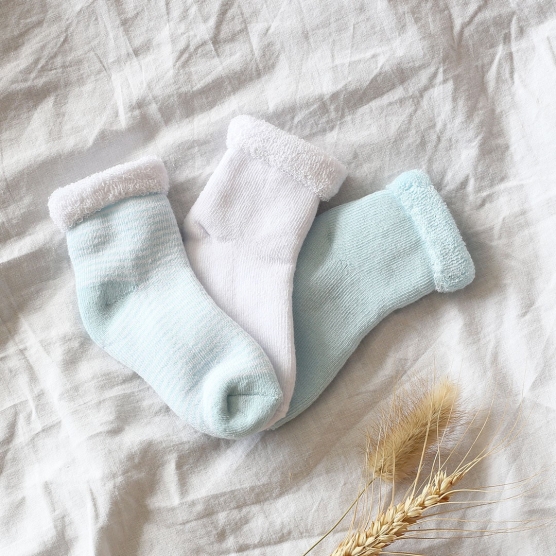 Set of 3 pairs of sea green...