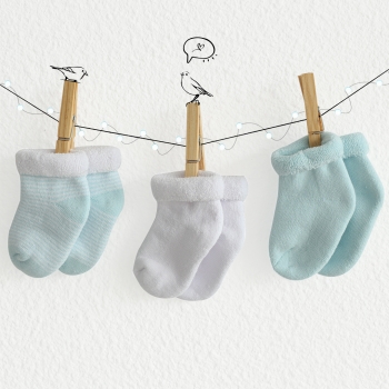 3er-Set Socken blau Trois Kilos Sept - 6 3er-Set Socken blau Trois Kilos Sept - 6