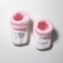 Baby booties "I love my aunt" pink
