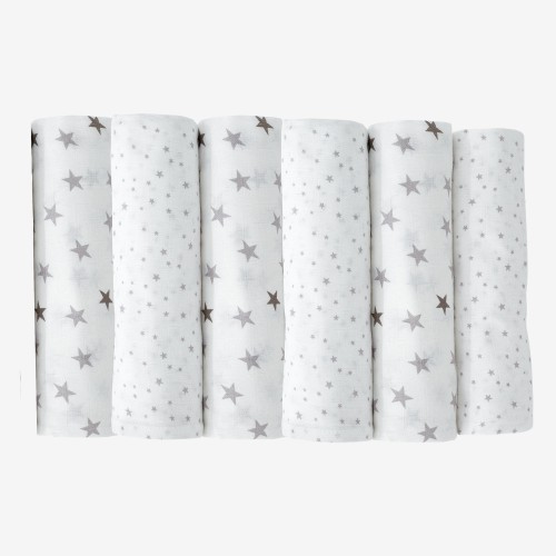 Pack of 6 baby diapers 70*70 cm