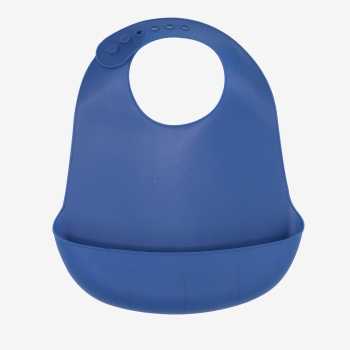 Babete de silicone — azul-noite