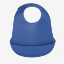 Babete de silicone — azul-noite