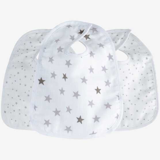 Conjunto de 3 babetes - Sonhos de estrelas